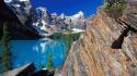Moraine lake and valley wallpaper
