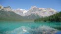 Mountains landscapes nature canada lakes reflections rocky wallpaper