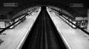 Station subway grayscale wallpaper