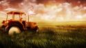 Tractor And Grass wallpaper