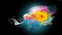 Flower Vector Designs 1080p Hd wallpaper