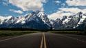 Mountains landscapes streets roads skyscapes wallpaper