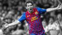 Soccer barcelona lionel messi hdr photography cutout wallpaper