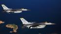 Two F 16 Fighting Falcon Aircrafts wallpaper