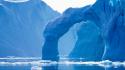 Arctic ice landscapes sea water wallpaper