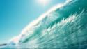 Bright nature sea waves wallpaper