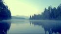 Fog lakes landscapes mist nature wallpaper