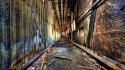 Hdr photography abandoned corridor decay postapocalyptic wallpaper