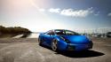Lamborghini gallardo blue cars wallpaper