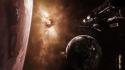 Fantasy art nebulae outer space planets science fiction wallpaper