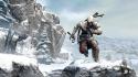3 connor kenway mountains snow video games wallpaper