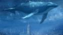 Animals artwork fantasy art futuristic underwater wallpaper
