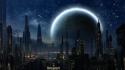 Coruscant star wars cityscapes dark futuristic wallpaper