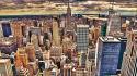 Empire state building new york city cityscapes skyline wallpaper