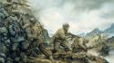 American battlefield german soldiers war wallpaper