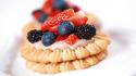 Berries cookies desserts food wallpaper