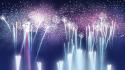 Celebration fireworks lights skyscapes wallpaper