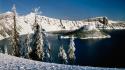 Lakes landscapes mountains nature winter wallpaper