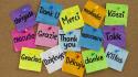 Language notebook paper notes thank you wallpaper