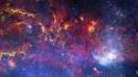 Microsoft windows 8 nebulae nighttime outer space wallpaper