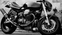 Moto guzzi monochrome motorbikes wallpaper