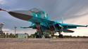 Russian air force su34 aircraft bomber military wallpaper