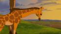 3d disney company the lion king cartoons giraffes wallpaper