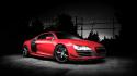 Audi r8 cars night red wallpaper