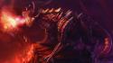 Breath of fire dragons fantasy art knights wallpaper