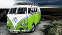 California volkswagen camper cars hippie wallpaper