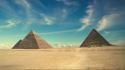 Egypt great pyramid of giza deserts pyramids wallpaper