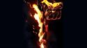 Ghost rider chains fire flame wallpaper