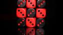 Greenpictures black dice red wallpaper