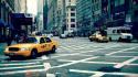 New york city architecture roads taxi urban wallpaper