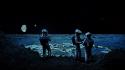 2001 a space odyssey moon astronauts science fiction wallpaper