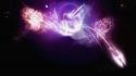 Artistic flares outer space wallpaper