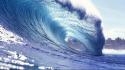 Blue tubed vague waves wallpaper