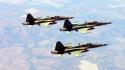 Brazil f5 freedom fighter formation jet aircraft wallpaper