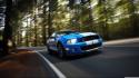 Ford mustang shelby gt500 blue wallpaper