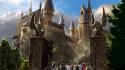 Harry potter hogwarts artwork castles wallpaper