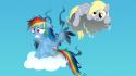 Pony friendship is magic rainbow dash blue wallpaper