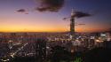 Taipei 101 cityscapes city skyline landscapes wallpaper