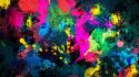 Abstract artwork colors multicolor paint wallpaper