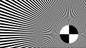 Abstract black and white test pattern wallpaper