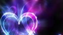 Abstract colors hearts love wallpaper