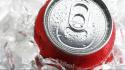 Cocacola frozen ice cubes soda cans wallpaper