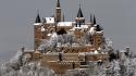 Hohenzollern castle architecture buildings castles snow wallpaper