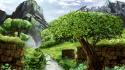 Artwork digital art fantasy science fiction trees wallpaper