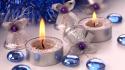 Christmas decorations bells candles gems glitter wallpaper