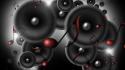 Digital art music sound speakers wallpaper